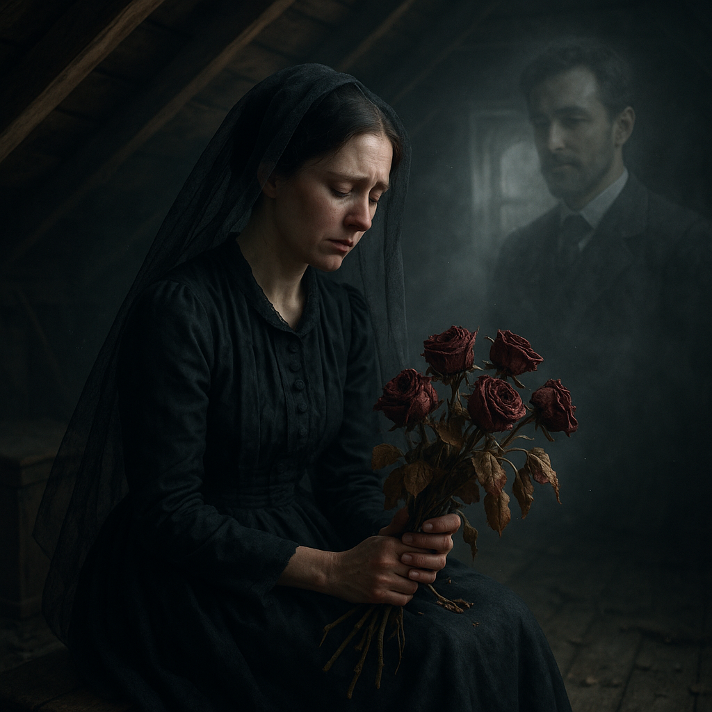 Widow with Roses